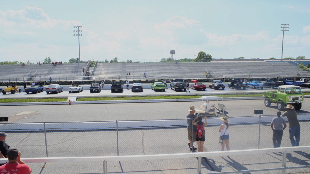 cars lining up