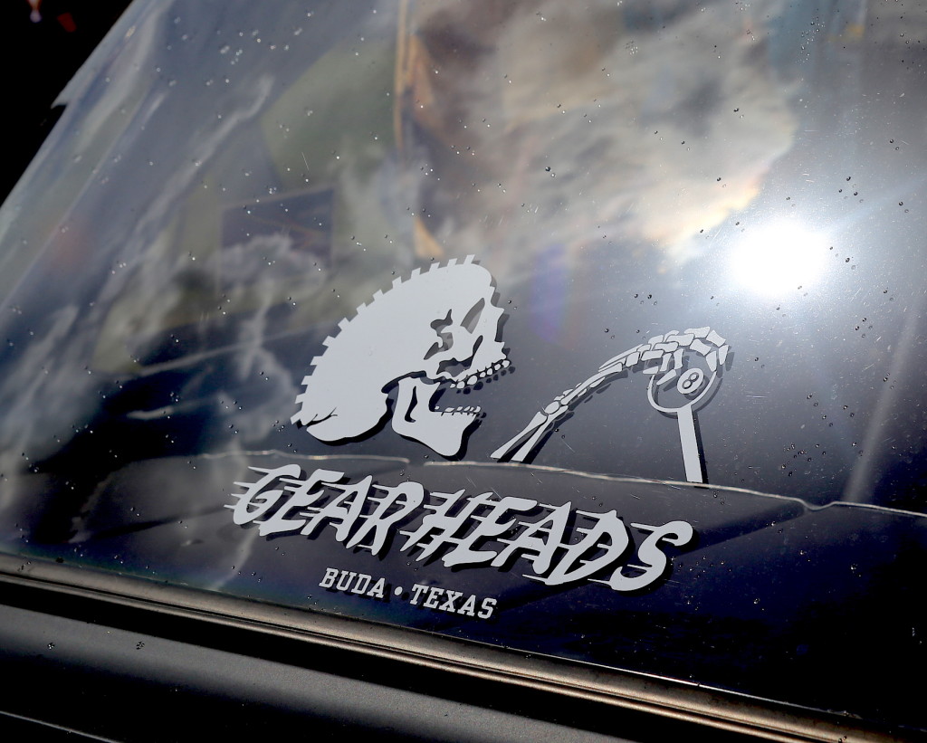 Gearheads sticker on Roadkill's Blasphemi